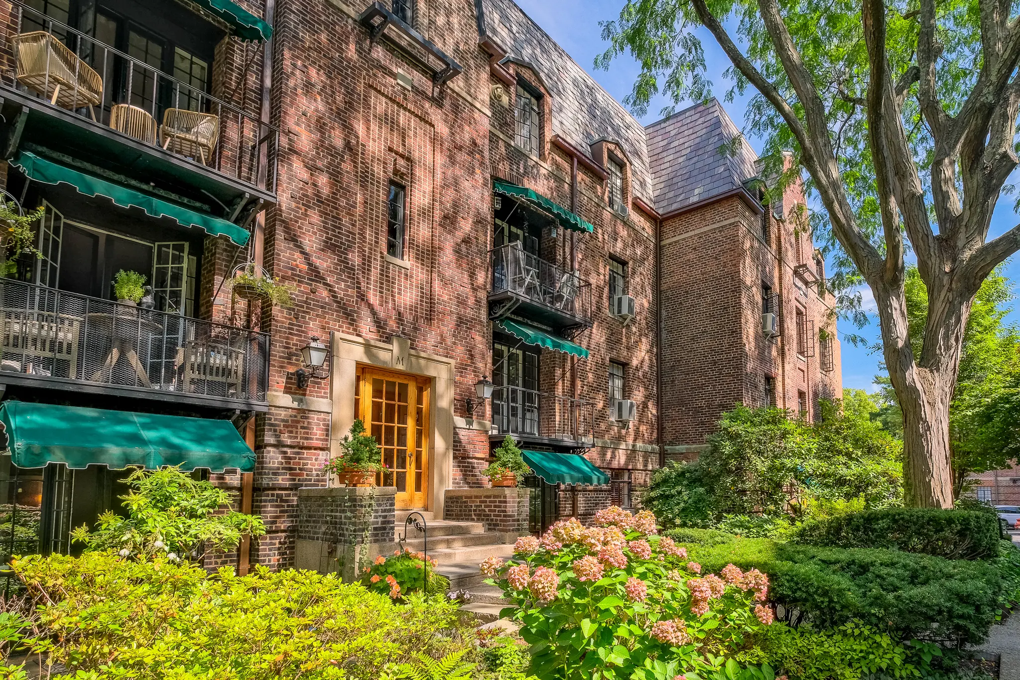 A Building Entrance at the Broadlawn in White Plains, New York